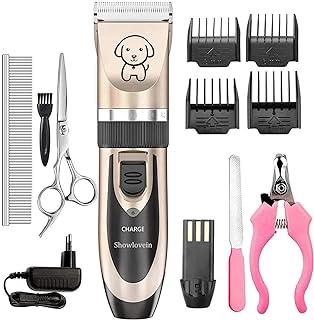 Showlovein Dog Grooming Clipper Kits Low Noise Rechargeable