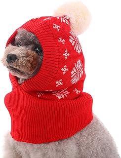 Kuoser Dog Knitted Hat Pet Christmas Winter