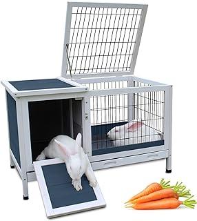 Rabbit Cage Indoor Bunny House with Run