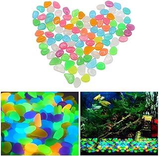 Aihotim 100 PCS Colorful Glowing Stones