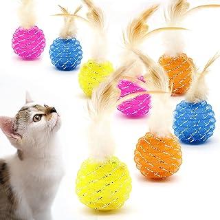 Lepawit 8 Pack Cat Feather Toys