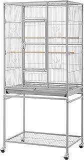 Topeakmart 53.5inch Height Large Bird Cage with Wooden Perch & Stand for Conures