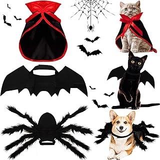 Halloween Cat Dog Costume Set, Pet Bat Witch Vampire Cloak Giant Imitation
