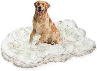Laifug Luxury Faux Fur Dog Bed5-inch Thick Grade Ultra Soft Orthopedic Memory Foam