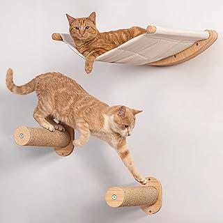 Ruby Road Cat Hammock Wall Mounted Shelf with Two Steps