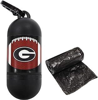 First NCAA Georgia Bulldogs Durable Licensed Poop Bag Dispenser and Leash Clip