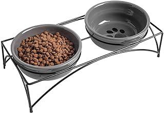 Cat Food Bowls with Stand,Raised Pet food water bowl