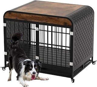 Snimoy Heavy Duty Dog Crate Furniture with Tabletop
