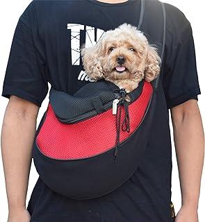 Asoract Small Dog Carrier Sling with Adjustable Strap and Pocket