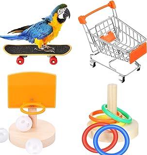 Weewooday 4 Pieces Bird Training Set Include Shopping Cart