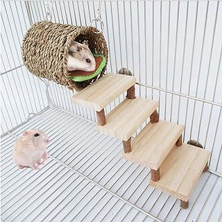 Hamster Chew Toys,Guinea Pig Wooden Molar toys Safe Climbing Protect Teeth Health