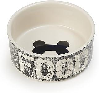 PetRageous 10002 Vintage Stoneware Dog Food Bowl with 3.5-Cup Capacity