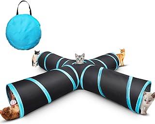 Creaker 4 Way Cat Tunnel Collapsible Pet Play Tube Toy