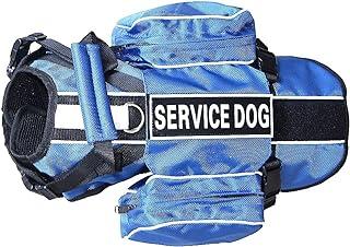 Haoyueer Service Dog Backpack Harness Vest Removable Saddle Bags
