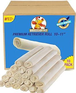 Rawhide Retriever Rolls 10-11 inches (10 Pack) 100% Natural