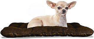 Furhaven Pillow Pet Bed – Terry and Suede Reversible Crate or Kennel