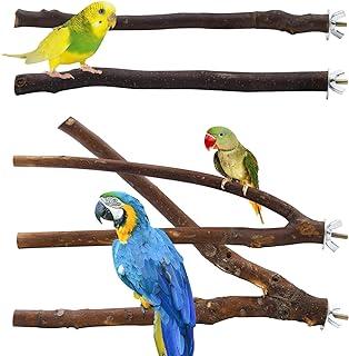 Natural Wood Perches for Parrots Bird Cages