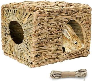 Natural Hand Woven Seagrass Play Hay Bed for Bunny Hamster Guinea Pig