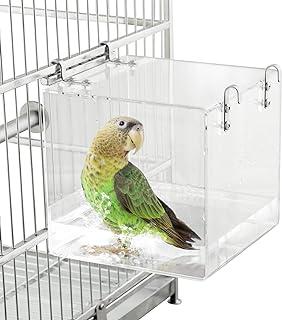 HOSUKKO Bird Bath for Cage No-Leaky