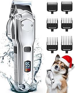 Oneisall Dog Clippers for Grooming For Thick Heavy Coats/Low Noise Rechargeable Cordless Pet Shaver