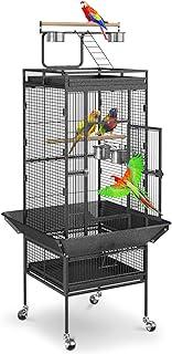 SUPER DEAL PRO 61-inch 2in1 Large Bird Cage with Rolling Stand