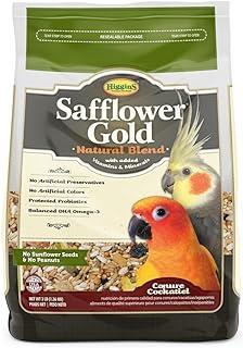 Higgins Safflower Gold Conure & Cockatiel Bird Food