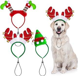Aneco 3 Pack Christmas Puppy Dog Headband