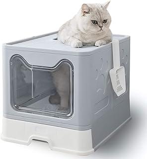 Foldable Top Entry Litter Box for Large Cats