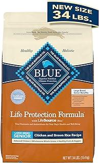 Blue Buffalo Life Protection Formula Natural Senior Large Breed Dry Dog Food, Chicken and Brown Rice