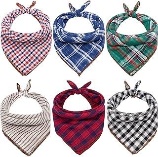 Double Reversible Kerchief Scarf Adjustable Accessories for Small to Large Dog Puppy Cat