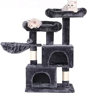 BEWISHOME Cat Tree with Scratching Post Top Plush Perch