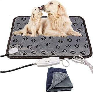 QuasiLove xXL Heating Pad for Large Dog Bed Outdoor Cat Heated Small Pet Kitten Puppy Pup Doggy Indoor,Machine Washable Zip Blanke