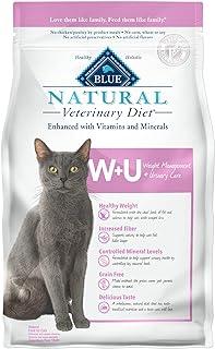 Blue Buffalo Natural Veterinary Diet W+U Weight Management + Urinary Care Dry Cat Food