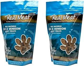 Real Meat Company 828007 Dog Jerky Fish/Venison Treats