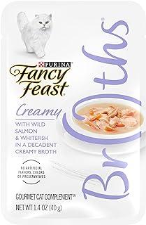Purina Wet Cat Food Complement, Broths Creamy With Wild Salmon & Whitefish