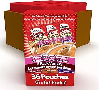 Bisque Non-Seafood Lickable Cat Treats Variety Pack