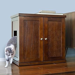 FELINE Cat Litter Box Enclosure Cabinet