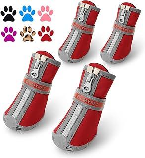 QUMY Water-Resistant Winter Snow Shoes for Puppy Dog