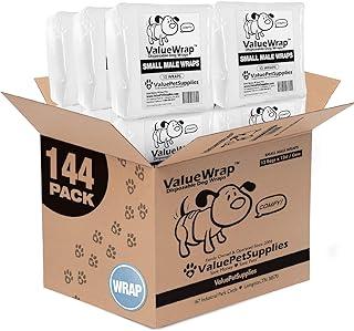 ValueWrap Male Wraps Disposable Dog Diapers, 2-Tabs Small
