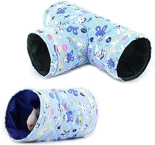 Tfwadmx 2 PCS Rabbit Tunnel and Tube Collapsible Guinea Pig Hideaway toy
