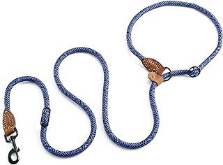 Mile High Life | Dog Rope Leash with Genuine Leather Tailored Connection