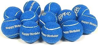 Midlee Happy Birthday Dog Tennis Balls (12 Pack)