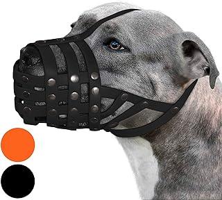 BRONZEDOG Dog Muzzle French Bulldog Waterproof Basket Breathable Mesh for Stop Biting
