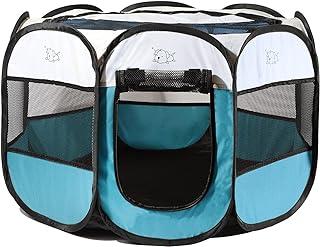 Rarasy Portable Puppy Playpen Removable Dog Mesh Shade Cover Waterproof Oxford Cloth