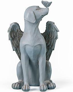 iHeartDogs Dog Memorial Angel Figurine with Butterfly