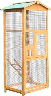 PawHut 65″ Large Wooden Vertical Outdoor Aviary Flight House