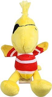 Peanuts 6 Inch Halloween Woodstock Pirate Plush Dog Toy with Squeaker