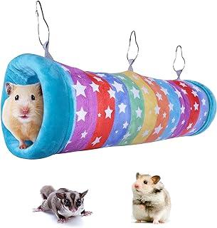 Guinea Pig Hanging Tunnel, 2-in-1 Function of Small Animal Hammock&Cozy Bed Nest