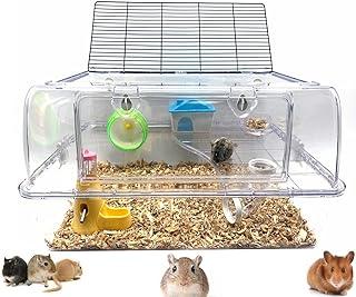 Large 2-Tiers Acrylic Clear Hamster Mouse Deluxe Palace House Habitat