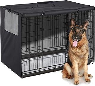 Durable Kennel Cover with Double Door Universal Fit for 48 inches Wire Dog Cage